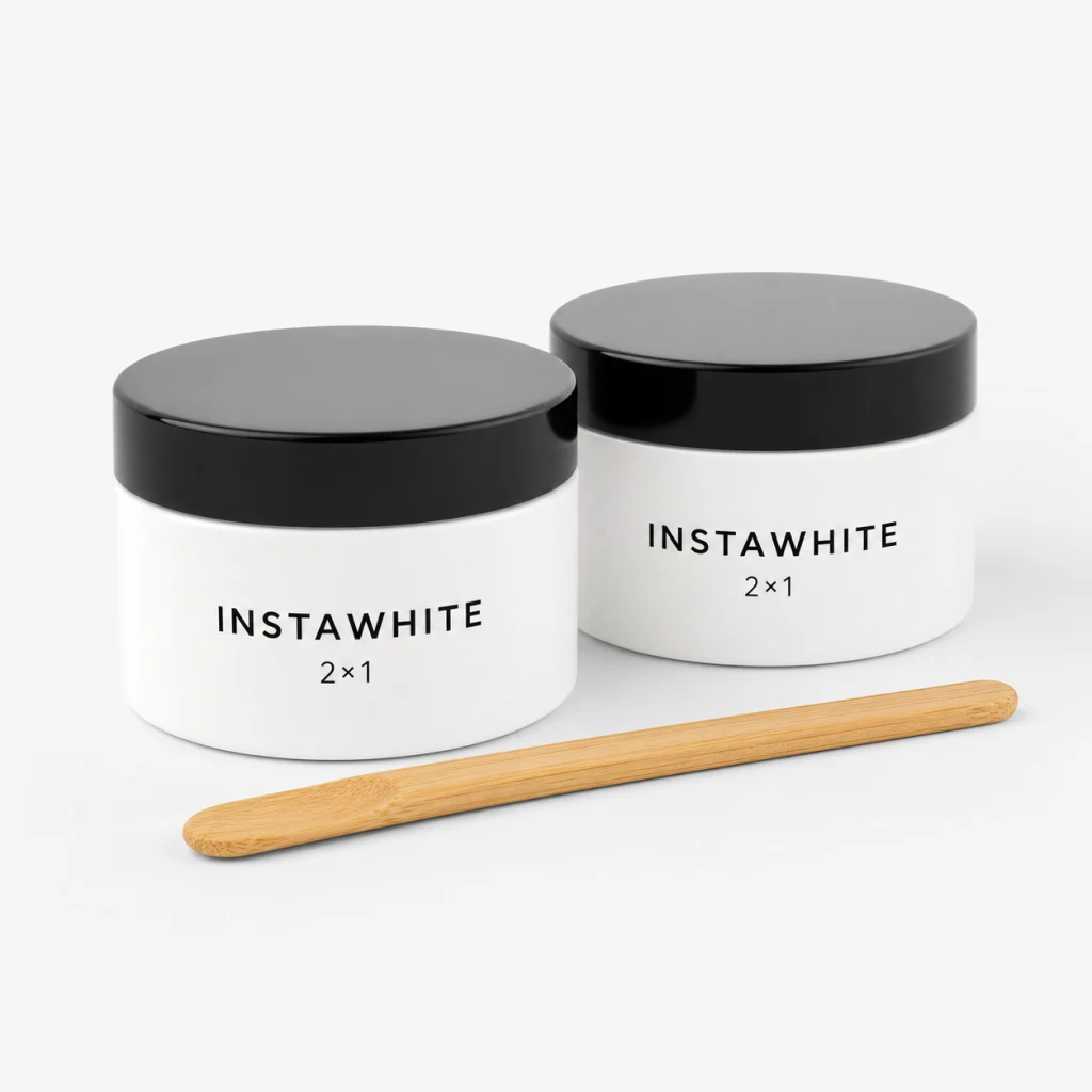 Due confezioni di polvere cosmetica InstaWhite