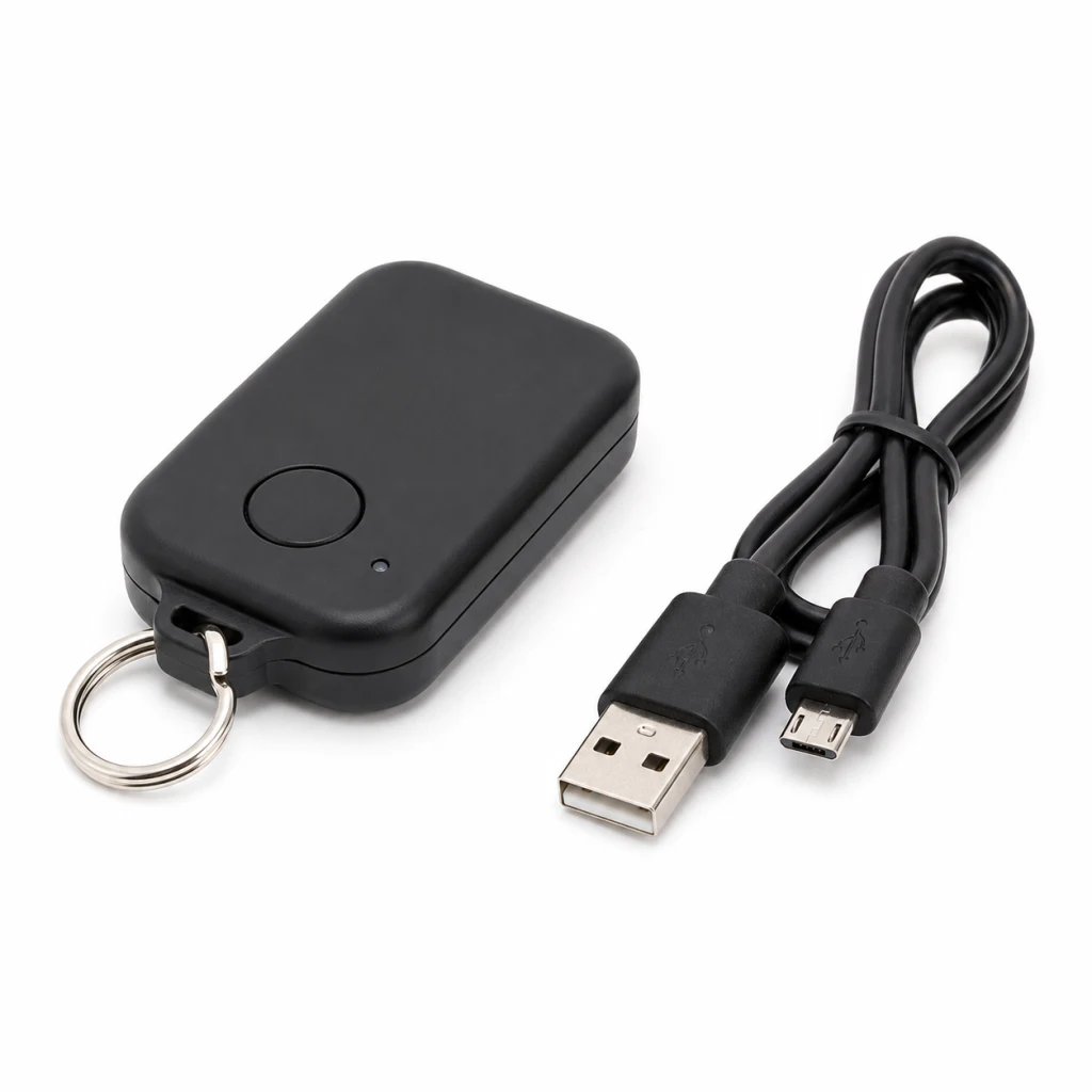 Mini localizzatore A8 nero con cavo USB